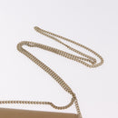 Christian Dior Chain Shoulder Bag Leather Beige Gold Auth 187941-8