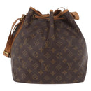 LOUIS VUITTON Monogram Petit Noe Shoulder Bag M42226 LV Auth 187943-2