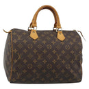 LOUIS VUITTON Monogram Speedy 30 Hand Bag M41526 LV Auth 187947A-1