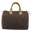 LOUIS VUITTON Monogram Speedy 30 Hand Bag M41526 LV Auth 187947A-13