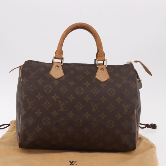 LOUIS VUITTON Monogram Speedy 30 Hand Bag M41526 LV Auth 187948V