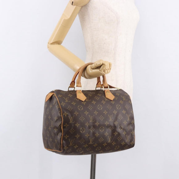 LOUIS VUITTON Monogram Speedy 30 Hand Bag M41526 LV Auth 187949A