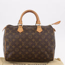 LOUIS VUITTON Monogram Speedy 30 Hand Bag M41526 LV Auth 187949A-12