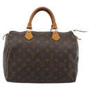 LOUIS VUITTON Monogram Speedy 30 Hand Bag L002 LV Auth 187950A-13