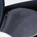 FENDI Mamma Baguette Shoulder Bag Canvas Navy Silver Auth 187955V-12