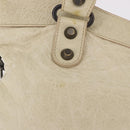 BALENCIAGA The First Hand Bag Leather 2way Ivory 103208 Auth 187956V-3