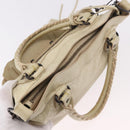 BALENCIAGA The First Hand Bag Leather 2way Ivory 103208 Auth 187956V-7