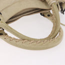 BALENCIAGA The First Hand Bag Leather 2way Ivory 103208 Auth 187956V-8