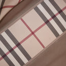 BURBERRY Nova Check Tote Bag PVC Beige Silver Auth 187957-11