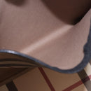 BURBERRY Nova Check Tote Bag PVC Beige Silver Auth 187957-22