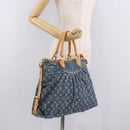 LOUIS VUITTON Monogram Denim Neo Cabby GM Shoulder Bag Blue M95350 Auth 187960V-22