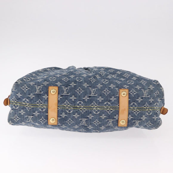 LOUIS VUITTON Monogram Denim Neo Cabby GM Shoulder Bag Blue M95350 Auth 187960V