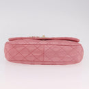 CHANEL Matelasse 30 Chain Shoulder Bag Lamb Skin Pink Gold CC Auth 187963SM-6