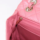CHANEL Matelasse 30 Chain Shoulder Bag Lamb Skin Pink Gold CC Auth 187963SM-27