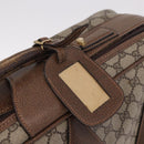 GUCCI GG Supreme Trunk PVC Beige Gold Auth 187964-17