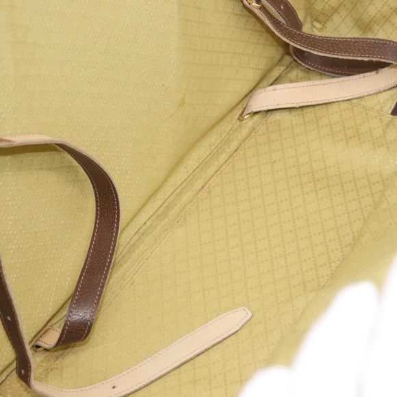 GUCCI GG Supreme Trunk PVC Beige Gold Auth 187964
