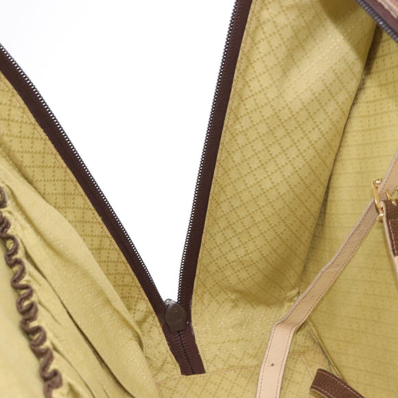 GUCCI GG Supreme Trunk PVC Beige Gold Auth 187964