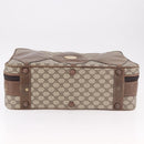 GUCCI GG Supreme Trunk PVC Beige Gold Auth 187964-5