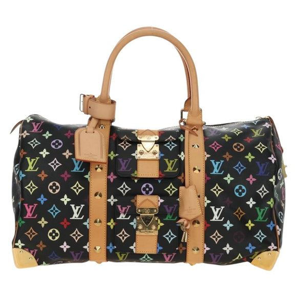 LOUIS VUITTON Multicolor Keepall 45 Boston Bag M92640 LV Auth 187965SAM