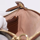 GUCCI GG Supreme Chain Accessory Pouch PVC Beige Gold 456866 Auth 187966V-18