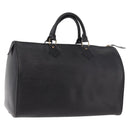 LOUIS VUITTON Epi Speedy 35 Hand Bag Noir Black M42992 LV Auth 187972V-1