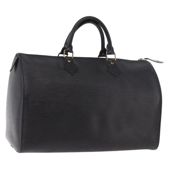LOUIS VUITTON Epi Speedy 35 Hand Bag Noir Black M42992 LV Auth 187972V