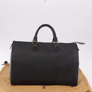 LOUIS VUITTON Epi Speedy 35 Hand Bag Noir Black M42992 LV Auth 187972V-12