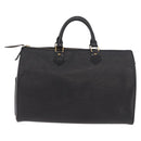 LOUIS VUITTON Epi Speedy 35 Hand Bag Noir Black M42992 LV Auth 187972V-2