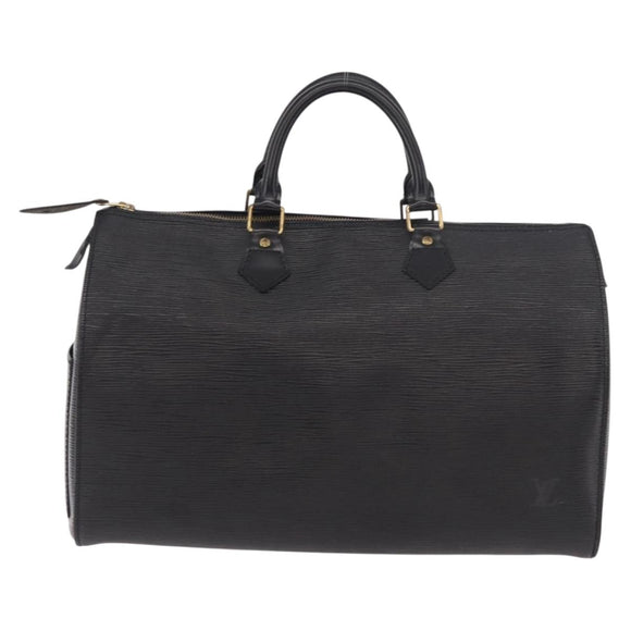LOUIS VUITTON Epi Speedy 35 Hand Bag Noir Black M42992 LV Auth 187972V