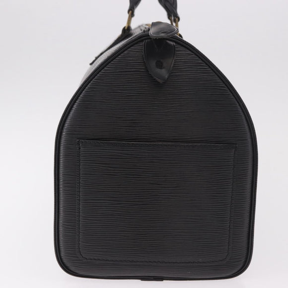 LOUIS VUITTON Epi Speedy 35 Hand Bag Noir Black M42992 LV Auth 187972V