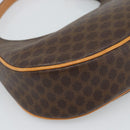 CELINE Macadam Canvas Hand Bag PVC Leather Brown Gold Auth 187973V-11