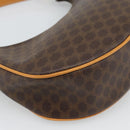 CELINE Macadam Canvas Hand Bag PVC Leather Brown Gold Auth 187973V-13