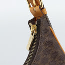 CELINE Macadam Canvas Hand Bag PVC Leather Brown Gold Auth 187973V-14