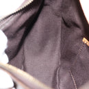 CELINE Macadam Canvas Hand Bag PVC Leather Brown Gold Auth 187973V-18