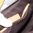 CELINE Macadam Canvas Hand Bag PVC Leather Brown Gold Auth 187973V-20