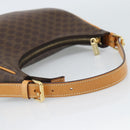 CELINE Macadam Canvas Hand Bag PVC Leather Brown Gold Auth 187973V-7