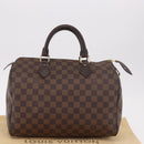 LOUIS VUITTON Damier Azur Speedy 30 Hand Bag N41533 LV Auth 187976V-12