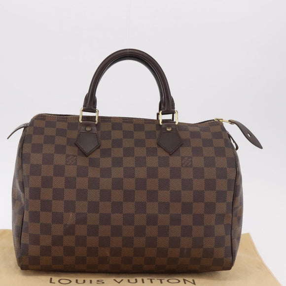 LOUIS VUITTON Damier Azur Speedy 30 Hand Bag N41533 LV Auth 187976V