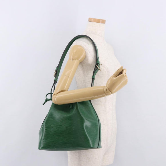 LOUIS VUITTON Epi Petit Noe Shoulder Bag Green M44104 LV Auth 187979V