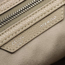 CELINE Luggage Micro Shopper Hand Bag Leather Beige Auth 187981V-15