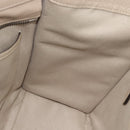 CELINE Luggage Micro Shopper Hand Bag Leather Beige Auth 187981V-18