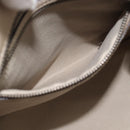 CELINE Luggage Micro Shopper Hand Bag Leather Beige Auth 187981V-20