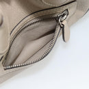 CELINE Luggage Micro Shopper Hand Bag Leather Beige Auth 187981V-21