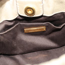 Miu Miu Leather Hand Bag 2way Beige Gold Auth 187984V-16