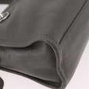 BALENCIAGA Leather Classic Metallic Edge Mini City 2way Gray Silver Auth 187985M-14