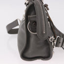 BALENCIAGA Leather Classic Metallic Edge Mini City 2way Gray Silver Auth 187985M-5