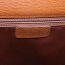 Christian Dior Schoudertas Leer Bruin Goud Auth 187986-18