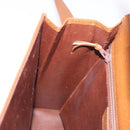 Christian Dior Shoulder Bag Leather Brown Gold Auth 187986-20