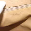 CHANEL Matelasse Caviar Skin Shoulder Bag Beige Gold CC Auth 187987M-14