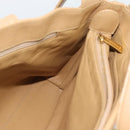 CHANEL Matelasse Caviar Skin Shoulder Bag Beige Gold CC Auth 187987M-16